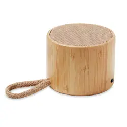 Bambusowy głośnik bezprzew. kolor drewniany