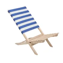 Składane krzesło plażowe - MARINERO - kolor biały
