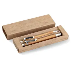 Bambooset - Bambusowy zestaw do pisania - Kolor drewno