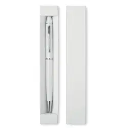 Eduar - Długopis z miękką końcówką - Kolor biały