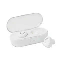 Słuchawki bezprzewodowe  Twins - kolor biały