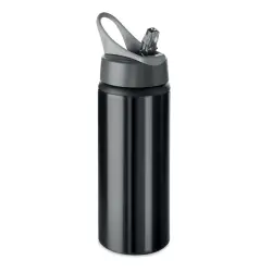Butelka z aluminium 600 ml ATLANTA - kolor czarny