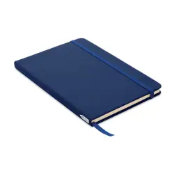 Notatnik A5, okładka 600D RPET NOTE RPET  - kolor niebieski