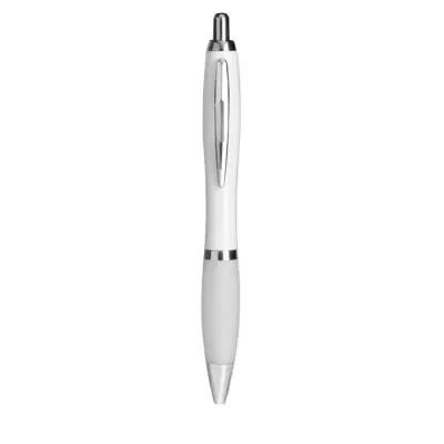 Riocolour - Długopis z miękkim uchwytem - Kolor biały