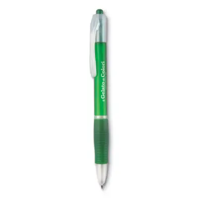 Manors - Długopis z gumą - Kolor przezroczysty zielony