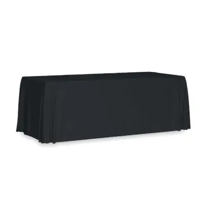 Duży obrus 280x210 cm - BRIDGE - kolor czarny