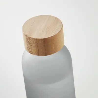 Butelka z matowego szkła 500 ml - ABE - kolor szary