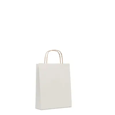 Mała torba prezentowa  - kolor biały