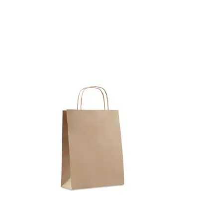 Mała torba prezentowa  - kolor beżowy