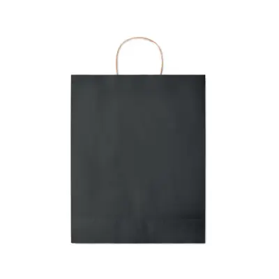 Duża papierowa torba  - kolor czarny