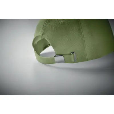 Czapka z daszkiem z konopi  - kolor zielony