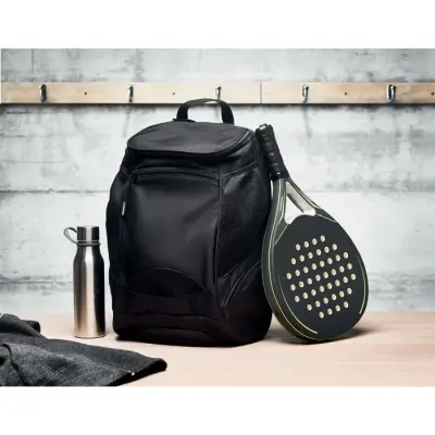 Plecak sportowy 600D RPET - OLYMPIC - kolor czarny