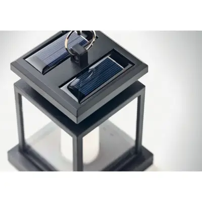 Solarna latarnia zewnętrzna - GABIA LAMP - kolor czarny