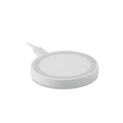 Mała ładowarka bezprzewodowa - WIRELESS PLATO + - kolor biały