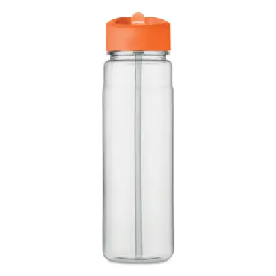 RPET butelka 650ml PP flip lid - ALABAMA - kolor pomarańczowy