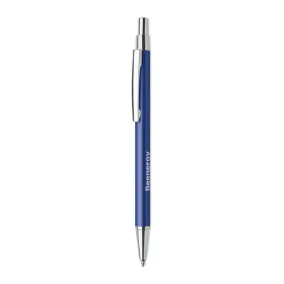 Długopis z aluminium recykling kolor niebieski
