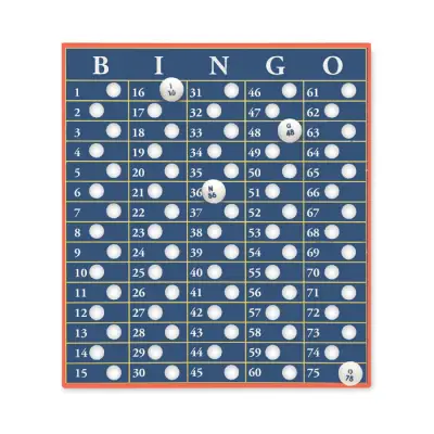 Zestaw do gry w bingo kolor drewniany