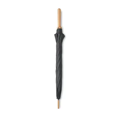 Parasol RPET/bambus 23 - TUTENDO - kolor czarny