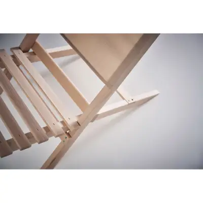 Składane krzesło plażowe - MARINERO - kolor beżowy