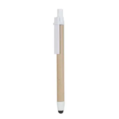 Recytouch - Dotykowy długopis z recyklingu - Kolor biały
