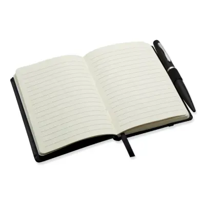 Notalux - Notatnik formatu A6 z długopis - Kolor czarny