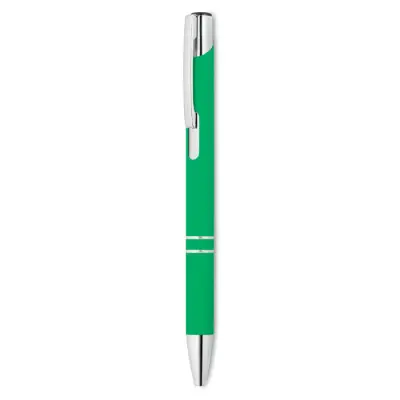 Aosta - Długopis z gumowym wykończenie - Kolor zielony