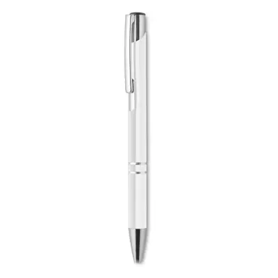 Przyciskany długopis Bern - kolor biały