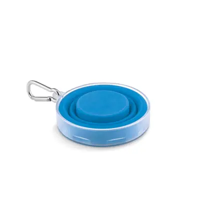 Cup Pill - Składany kubek silikonowy - Kolor niebieski