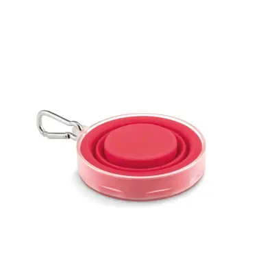 Cup Pill - Składany kubek silikonowy - Kolor czerwony