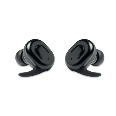 Słuchawki bezprzewodowe  Twins - kolor czarny