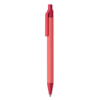 Długopis eko papier/kukurydza CARTOON COLOURED - kolor czerwony
