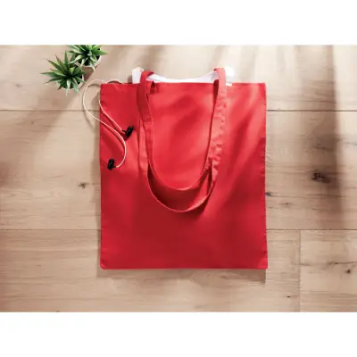 Bawełniana torba na zakupy COTTONEL COLOUR ++ - kolor czerwony