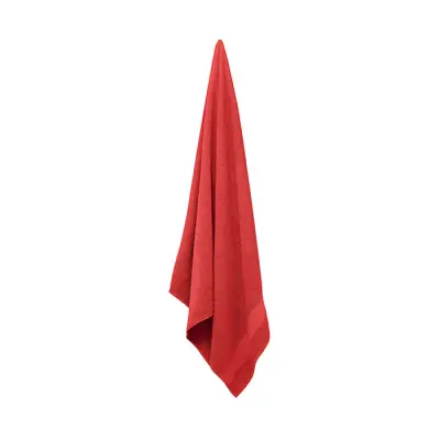 Ręcznik baweł. Organ.180x100 MERRY  - kolor czerwony