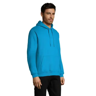 SNAKE sweter z kapturem - SNAKE - kolor niebieski XL