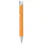 Aosta - Długopis z gumowym wykończenie - Kolor pomarańczowy