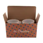 Personalizowane Pudełko Na Dwa Kubki CreaBox Mug Double - biały