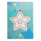 TreeCard - karta świąteczna, gwiazda -  kolor naturalny