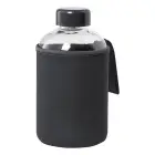 Szklana butelka sportowa Flaber - kolor czarny