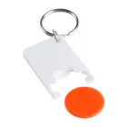 Brelok do kluczy z miejscem na monete Zabax - kolor pomarańcz