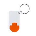 Brelok do kluczy z miejscem na monete Zabax - kolor pomarańcz