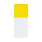 Magnetyczny notatnik Sylox - kolor żółty