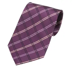 Krawat Tienamic - ciemno purpurowy