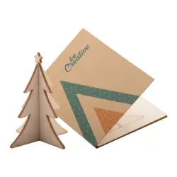 Creax Eco - karta/kartka świąteczna - choinka -  kolor naturalny