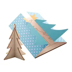 Creax Plus - karta/kartka świąteczna - choinka -  kolor naturalny