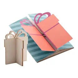 Creax Plus - karta/kartka świąteczna - pudełko prezentowe -  kolor naturalny