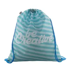 Personalizowany worek ze sznurkami CreaDraw RPET - kolor niebieski