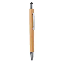 Długopis dotykowy, bambusowy Zharu - kolor naturalny