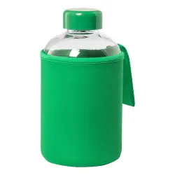 Szklana butelka sportowa Flaber - kolor zielony