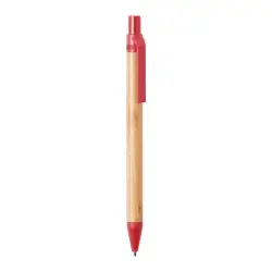 Długopis  bambusowy Roak - kolor czerwony