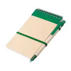 Notatnik Ecocard - kolor zielony